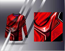 Sports jersey and tshirt template sports design for football racing gaming jersey vector