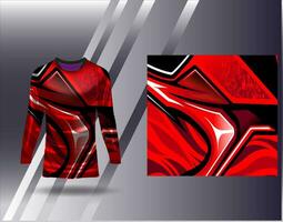 Sports jersey and tshirt template sports design for football racing gaming jersey vector