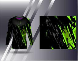 Sports jersey and tshirt template sports design for football racing gaming jersey vector