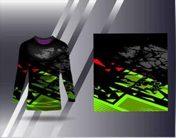 Sports jersey and tshirt template sports design for football racing gaming jersey vector