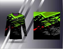 Sports jersey and tshirt template sports design for football racing gaming jersey vector