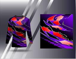 Sports jersey and tshirt template sports design for football racing gaming jersey vector