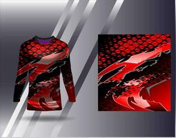 Sports jersey and tshirt template sports design for football racing gaming jersey vector