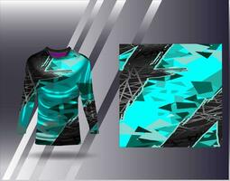 Sports jersey and tshirt template sports design for football racing gaming jersey vector