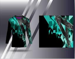 Sports jersey and tshirt template sports design for football racing gaming jersey vector