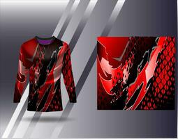 Sports jersey and tshirt template sports design for football racing gaming jersey vector