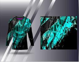 Sports jersey and tshirt template sports design for football racing gaming jersey vector