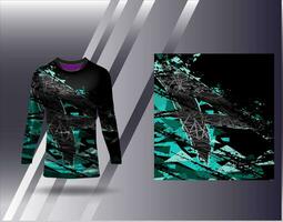 Sports jersey and tshirt template sports design for football racing gaming jersey vector