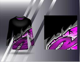 Sports jersey and tshirt template sports design for football racing gaming jersey vector