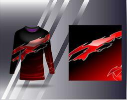 Sports jersey and tshirt template sports design for football racing gaming jersey vector