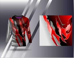 Sports jersey and tshirt template sports design for football racing gaming jersey vector