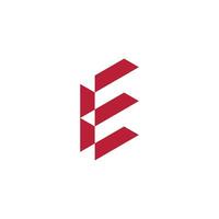 Letter E logo design element with modern concept style vector