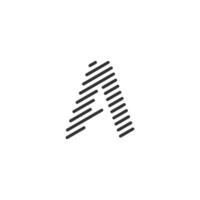 Letter A logo design element for initial or business vector