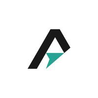 Letter A logo design element for initial or business vector