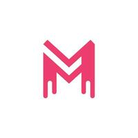 Letter M logo design icon element vector with creative modern style