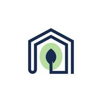 Green house logo design icon element vector with creative modern style