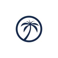 Palm logo design icon element vector idea