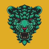 Tigre cabeza obra de arte ilustración vector