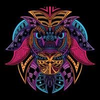 lion head pattern artwork illustration vector