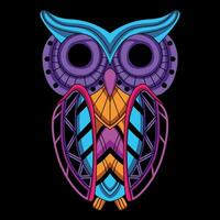 owl pattern artwork illustration vector