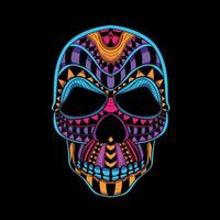 skull pattern artwork illustration vector