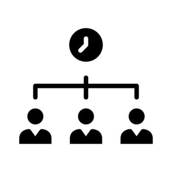 time management time productivity icon,work team.isolated on time background. vector