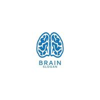 brain connect logo design ready to use vector
