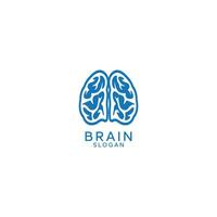 brain connect logo design ready to use vector