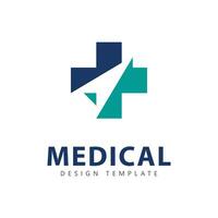 médico logo icono diseño modelo elementos vector