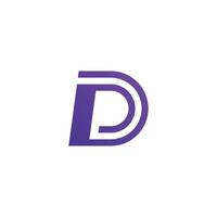 Letter D logo icon design template vector