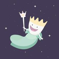 Funny Tooth Fairy Vector illustration