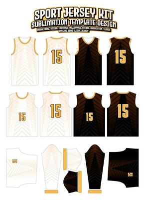 Arrow Stripes Lines Jersey Design Sportswear Pattern Template