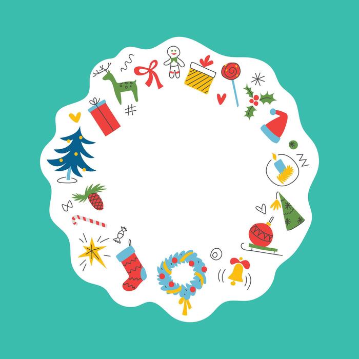 Christmas Circle Vector Art, Icons, and Graphics for Free Download