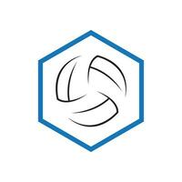 Volleyball logo, emblem, icons, designs templates with volleyball ball on a light background vector