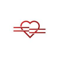 creative heart logo and symbol design vector template