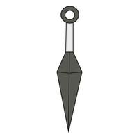 Vector illustration of a dagger, sword. All elements are isolated