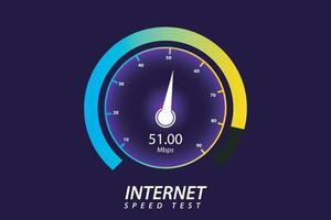 vector Internet speed test template