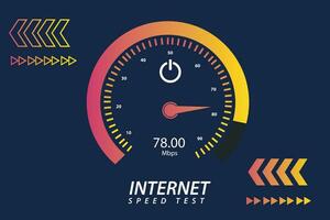 vector Internet speed test template