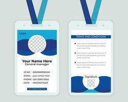 Id card design Template For Your corporate Business vector