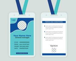 Id card design Template For Your corporate Business vector