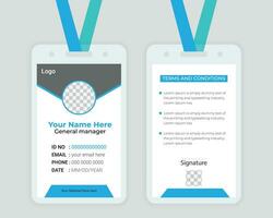 Id card design Template For Your corporate Business vector