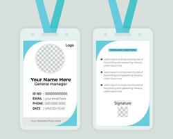 Id card design Template For Your corporate Business vector