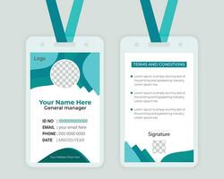 Id card design Template For Your corporate Business vector