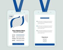 Id card design Template For Your corporate Business vector