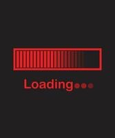 Realistic loading bar icon design . vector