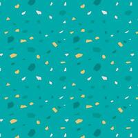 Colorful seamless background. Green, white, yellow hand drawn on green background vector