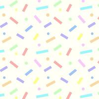 Cute pastel sprinkle seamless pattern on background vector