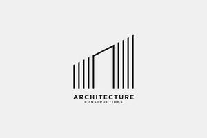 A latter architecture logo and icon vector