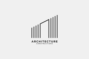 A latter architecture logo and icon vector