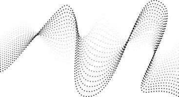 Halftone Wave Element vector